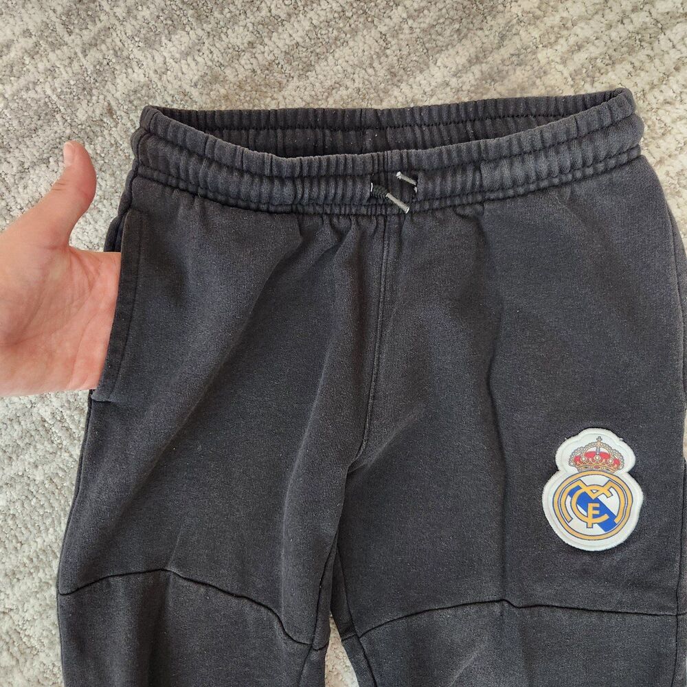 Real Madrid youth black sweatpant joggers black size M - Picture 10 of 12